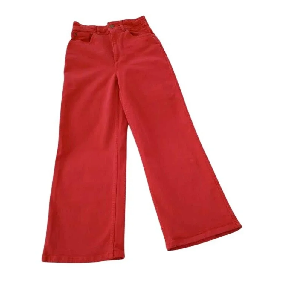 Sezane red denim